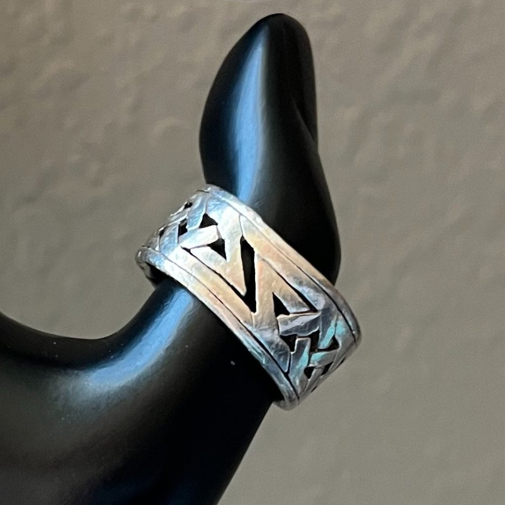 Men's Celtic Knot Ring 925 Sterling Silver Stamped Size 9.5